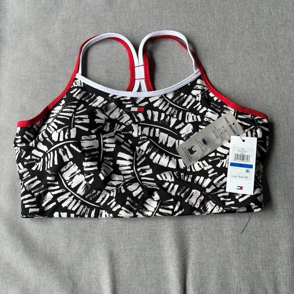 Tommy Hilfiger Sport Womens Low Impact Yoga Sports Bra, XL